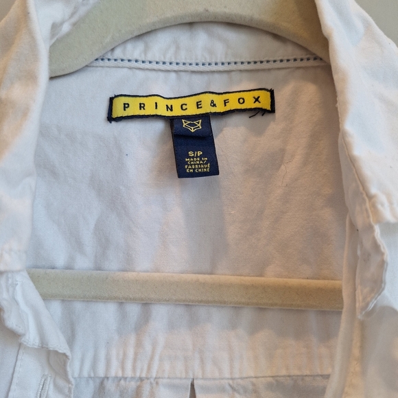 White Button Up by Prince and Fox in Small - Picture 3 of 4
